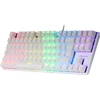 Mars Gaming Mk80 Baltas, mechaninė žaidimų klaviatūra Tkl Frgb, antighosting, mechaniniai mėlynas switch, ispanų kalba