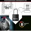 Master Lock pakabinamas užraktas, Excell® dengtas laminuoto plieno pakabinamas užraktas, aukštos apsaugos užraktas, rakinamas užraktas, geriausiai tinka sandėliukams, pašiūrėms, garažams, tvoroms ir kt.