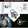 Master Lock spynos, laminuoto plieno, 3 vnt. komplektas