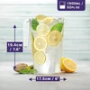 Matana 6 vienetų 1,5 litro talpos tvirtų plastikinių vienkartinių ąsočių – puikiai tinka vakarėlių kokteilių ąsočiams – puikūs kalėdiniams vakarėliams