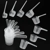Matavimo šaukštų rinkinys, dozavimo šaukštai 100 ml/80 ml/70 ml/60 ml/50 ml/40 ml/20 ml/10 ml, skaidrūs plastikiniai matavimo šaukštai, ploviklis, dozavimo priemonė sausiems ir skystiems ingredientams