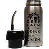 Mate Žalias Yerbomos 4.0 juodas 580 ml Yerba Mate arbatai 580 ml, nešiojamas priedas Yerba Mate, veikia kaip termosas su vandens buteliu ir išlaiko vandenį, sidabriškai juodas, 13308