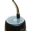 Mate Žalias Yerbomos 4.0 juodas 580 ml Yerba Mate arbatai 580 ml, nešiojamas priedas Yerba Mate, veikia kaip termosas su vandens buteliu ir išlaiko vandenį, sidabriškai juodas, 13308