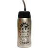 Mate Žalias Yerbomos 4.0 juodas 580 ml Yerba Mate arbatai 580 ml, nešiojamas priedas Yerba Mate, veikia kaip termosas su vandens buteliu ir išlaiko vandenį, sidabriškai juodas, 13308