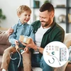 Matreeglam mokyklinė dovana mergaitėms skaičiuotuvas grandinėlė mokyklinis krepšys užpildymo grėblys grandinėlė 2025 mokyklinė dovana sėkmės amuletas su atviruku vaivorykštės popieriniai maišeliai vaivorykštės lipdukas (mėlyna)