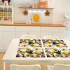 Maycari valomi padėkliukai stalui 45 x 30 cm, 6 vnt. rinkinys, skirtas valgomajam ir dekorui, pvc padėkliukai neslystantys su elegantišku raštu, padėkliukai virtuvei