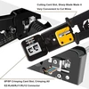 Mayline rj45/rj11/rj12 crimp profesionalus gofravimo įrankis testeris, cat5/cat6/cat7 gofravimo kištuko kabelių tinklo įrankių rinkinys, galinis jungties įrankis (juodas)