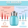 Maža termosas, 200 ml mini termosas, vakuuminiu būdu izoliuotas vandens butelis, nelaidus sultims, pienui, vakuumui, karšto ir šalto vandens butelis, mergaitėms