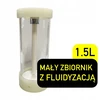Mažas fluidizacijos rezervuaras, talpa milteliniams dažams
