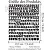 Mažos raidžių lipdukai, atsparūs oro sąlygoms, 5 lapai, 1000 vienetų, 1,27 cm lipnios vinilo raidės, skaičių lipdukai, simbolių rinkinys albumams, juodi