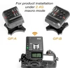 Objektyvas Mcoplus Mk-mt24 Macro Twin Lite belaidė nuotolinė blykstė su ttl siųstuvu-imtuvu/paleidikliu, skirta D1x D2 D80 D90 D610 D3100 D3200 D3300 D3400 D5000 D5100 D5200 D5300 D5500 D7000 D7100 D7200 skaitmeniniams veidrodiniams fotoaparatams