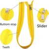 Mebuzip 10 vienetų 35 cm nailoninių užtrauktukų rinkinys, 5 mm, atskiriami nailoniniai užtrauktukai striukėms (35 cm)