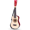 Medinė žaislinė gitara New Classic Toys 10300, natūrali/raudona