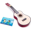 Medinė žaislinė gitara New Classic Toys 10300, natūrali/raudona