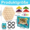 Medinis geometrinis žaidimas su gumytėmis, 2-4 žaidėjams