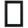 Plakatas Medinis paveikslo rėmas Chic juodas 70x70 cm American Box
