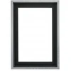 Plakatas Medinis rėmas Chic juodas/sidabras 40x40 cm American Box