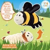 Mega Creative Creanino minkštas žaislas 2 viename | Apverčiamas pliušinis žaislas | Transformuojamas ir apverčiamas pliušinis žaislas, kūrybingas apverčiamas rankų lėlių žaislas, itin minkštas edukacinis žaislas apverčiamas - Bitė