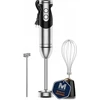 Megawise Pro titano 3in1 rankinis blenderis su galingu varikliu, 12 greičių, juodas