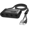 Meiriya Gamecube valdiklio adapteris 4 prievadų, skirtas Switch, suderinamas su Switch Super Smash Bros Gamecube adapteriu, skirtu Wii U/pc Usb jungikliui su 4 prievadais / Turbo ir vibracijos funkcijomis