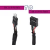 Meiriyfa Usb 2.0 9 kontaktų vidinis motininės plokštės laidas, 50cm