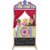 Melissa & Doug prabangus lėlių teatras – tvirta medinė konstrukcija
