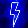 Mėlynas žaibo neoninis ženklas, neoniniai žaibai, maitinami usb ir baterijomis, neoninės naktinės lempos, neoninės led lemputės, skirtos miegamojo žaidimų kambario vestuvių dekoravimui