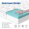 Čiužinys Memory foam antčiužinis 90 x 200 cm H2 H 3.10 cm aukščio, antčiužinis su nuimamu pūkų užvalkalu ir geliniu putų poliuretanu, minkštas ir patogus antčiužinis