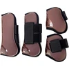 Merauno® Classic sausgyslių ir kulkšnies apsaugos žirgams, tvirtas pu kietas kevalas su elastiniais velcro dirželiais, tinkamas eržilams ir kumelėms, 4 vnt. rinkinys (viena pora priekinėms ir viena pora užpakalinėms kojoms)