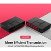Šakotuvas Mercusys ms105g 5-portų gigabitinis tinklo jungiklis iki 2000 mbps, rj-45 prievadai lan jungiklis, auto-mdi/mdix, be ventiliatoriaus, tylus veikimas, plug and play, automatinis greičio ir dvipusio ryšio reguliavimas