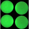 Merkts fluorescenciniai golfo kamuoliukai, elastinga guma, fluorescenciniai 4 švytintys golfo kamuoliukai, naktinis sportas, automatinis šviesos sugėrimas ir švytintys naktiniai kamuoliukai, ilgai šviečiantys