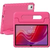 Merocab dėklas, skirtas lenovo tab m11 2024 (modelis tb330fu/tb330xu), lengvas vaikiškas dėklas su sulankstoma rankena, smūgiams atsparus vaikiškas dėklas, rožių raudonumo