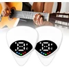 Mesen 2 viename gitaros derintuvas, plektro derintuvas, gitara, capo gitara, 12 vienodų temperamentų, gitaros derintuvas su spalvotu ekranu, tikslus derintuvas, plektras gitarai, bosui, ukulele