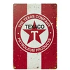 Metalinė dekoratyvinė lentelė Texaco Raudona 20x30