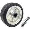Metalinė-guminė ratlankio ratas 160x44mm su guoliu Zabi