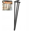 Metalinė "hairpin" stalo koja 45 cm, juoda
