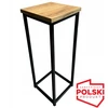 Metalinis loft stiliaus gėlių stovas su reguliavimu, 60 cm, 22x22