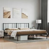 Lova Metalinis lovos rėmas su galvūgaliu, juodos spalvos, 200x200cm
