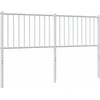 Lova Metalinis pakaitinis galvūgalis, baltos spalvos, 160cm