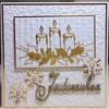 Metalinis pjovimo štampų trafaretas, skirtas scrapbooking'ui, įspaudimui, popierinių kortelių gamybai, albumui, gimtadienio atvirukų popieriaus žvakių pjovimo štampų trafaretas, sidabrinis