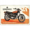 Metalinis plakatas 20 x 30 cm Kawasaki Z1 skardos paveikslas motociklininkui dovana
