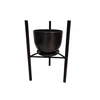 Metalinis stovas gėlėms "loft" 40cm, juodas