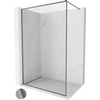 Mexen Kioto-f Walk-in dušo sienelė 60x202 cm, gun metal rėmas, 8 mm
