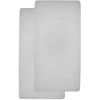 Meyco Baby Meyco 565205 jersey paklodė su guma, 2 vnt., kūdikių lovytei, 100% medvilnė, 70 x 140 / 150 cm, šviesiai pilka