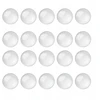MIC Stikliniai kabošonai, apvalūs, bespalviai, 20x8.5-10mm, 20 vnt.