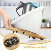 Michihomie Stumdoma lenta Thermomix Tm6 Tm5, lenta Thermomix su ratukais, lengvai slystanti Thermomix Tm6 medinė riedėjimo lenta/stumtuvas, maisto procesoriaus Tm6 priedų padėklas