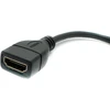 Micro Hdmi į Hdmi kampinis adapteris, 90 laipsnių