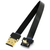 Micro Hdmi kampinis laidas 90° 50cm Fpv dronams ir kameroms