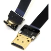 Micro Hdmi kampinis laidas 90° 50cm Fpv dronams ir kameroms