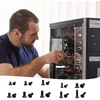 Micro varžtai, 450 vienetų nešiojamojo kompiuterio varžtų, 15 dydžių, maži anglinio plieno varžtai, maži varžtai, pc varžtų rinkinys, skirtas pagrindinių plokščių, ventiliatorių, kietųjų diskų remontui, juodi